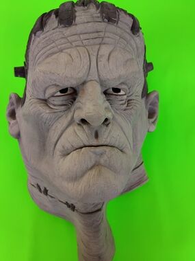 Vintage Frankenstein Silver Screen Edition Full Latex Over-the-Head Mask 🖤